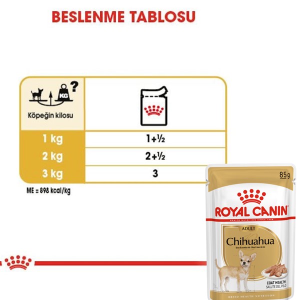 Royal Canin Adult Chihuahua Yetişkin Köpek Pouch Konserve 85 Gr