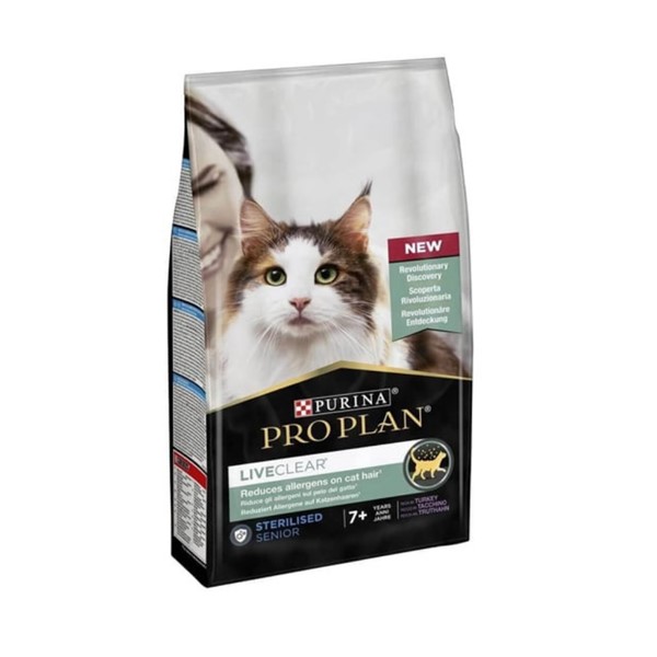 Pro plan Liveclear 7+ Hindili Kısırlaştırılmış Kedi Maması 1.4 kg