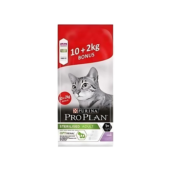 Pro plan Hindili Kısırlaştırılmış Kuru Kedi Maması 10 kg +2 kg HEDİYE