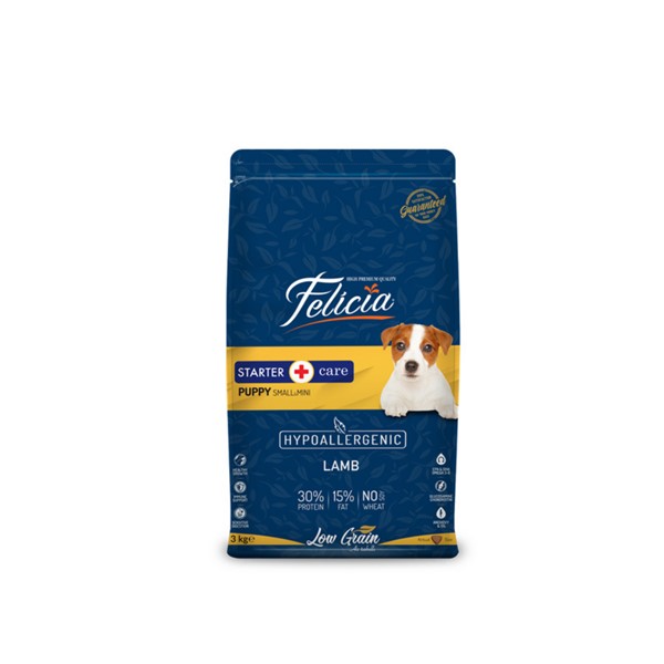 Felicia Yavru Kuzulu Small/Mini Az Tahıllı HypoAllergenic Köpek Maması  3 Kg