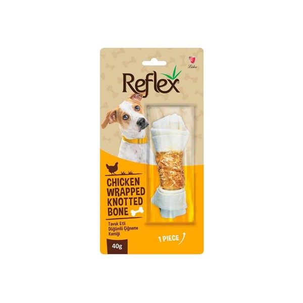 REFLEX TAVUK ETLİ DÜĞÜMLÜ KEMİK 40 GR.