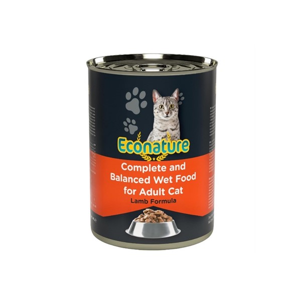 Econature Kuzu Etli Yetişkin Kedi Konservesi 400 Gr