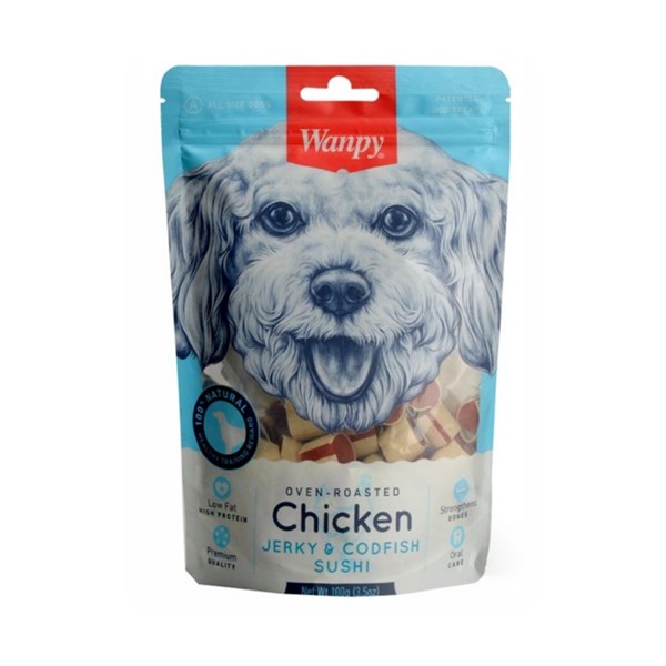 Wanpy Tavuklu&Morina Balıklı Köpek Ödülü 100 gr X 6 ADET