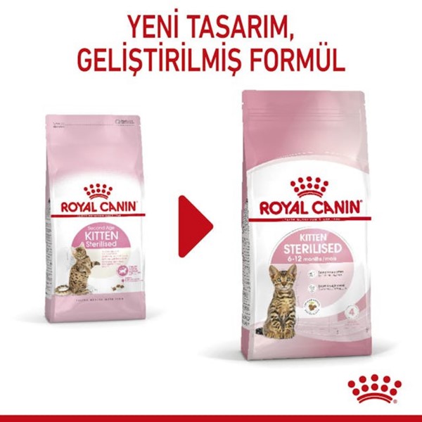 Royal Canin Sterilised Kitten Kısırlaştırılmış Yavru Kedi Maması 2 Kg