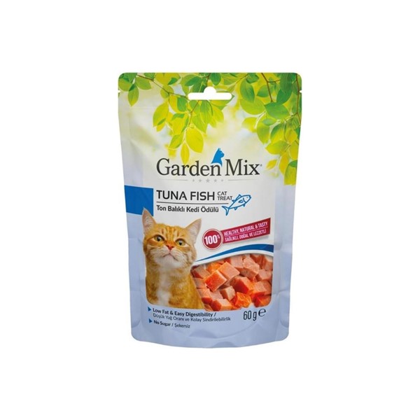 GARDEN MIX KURUTULMUŞ BALIKLI KEDİ ÖDÜLÜ 60 GR