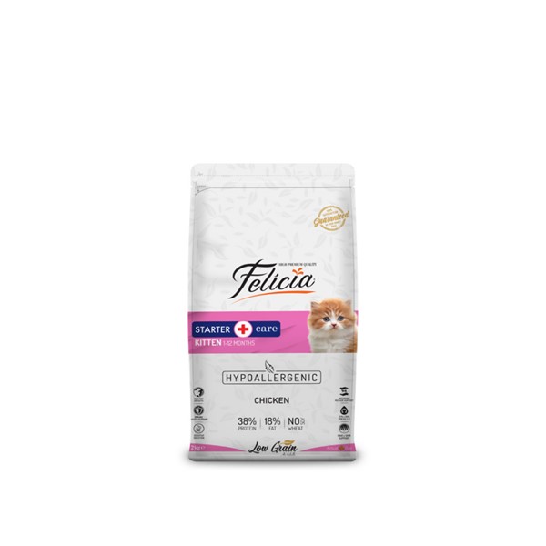 Felicia Yavru Tavuklu Az Tahıllı HypoAllergenic Kedi Maması 2 Kg