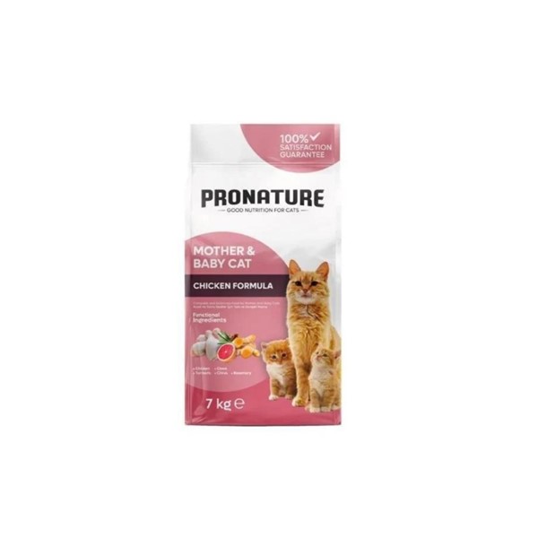 Pronature Mother & Baby Cat Tavuk Etli Anne ve Yavru Kedi Maması 7 Kg