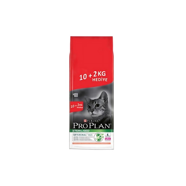 Pro plan Somonlu Kısırlaştırılmış Kuru Kedi Maması 10 kg +2 kg Hediye