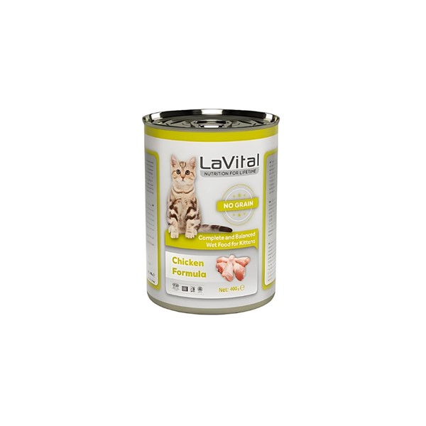 Lavital Tahılsız Tavuk Etli Yavru Kedi Konservesi 400 Gr