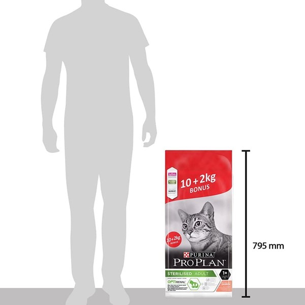 Pro plan Somonlu Kısırlaştırılmış Kuru Kedi Maması 10 kg +2 kg Hediye