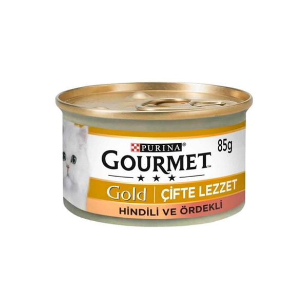 Gourmet Gold Çifte Lezzet Hindili&Ördekli Yaş Kedi Maması 85 gr