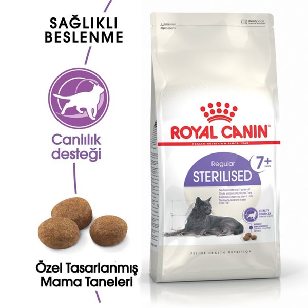 Royal Canin Kısırlaştırılmış Kediler İçin, 7+ Yaş, Kuru Kedi Maması 1,5 Kg