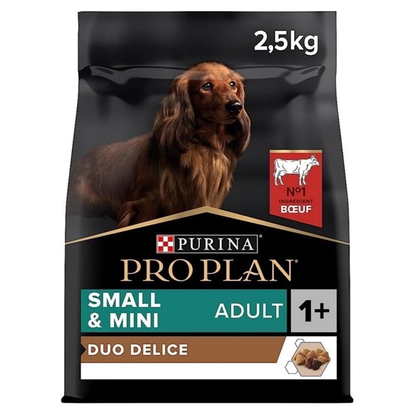 Pro Plan Duo Delice Sığır Etli Mini ve Küçük Irk Yetişkin Köpek Maması 2.5 kg