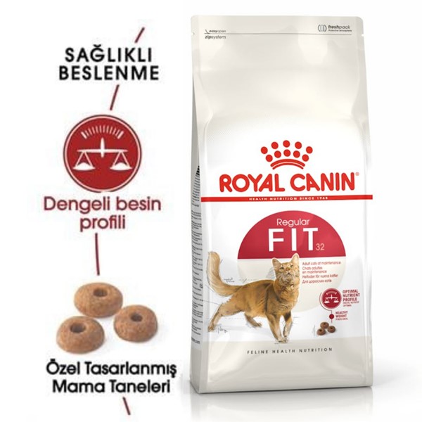 Royal Canin Adult Fit 32 Yetişkin Diyet Kedi Maması 2Kg