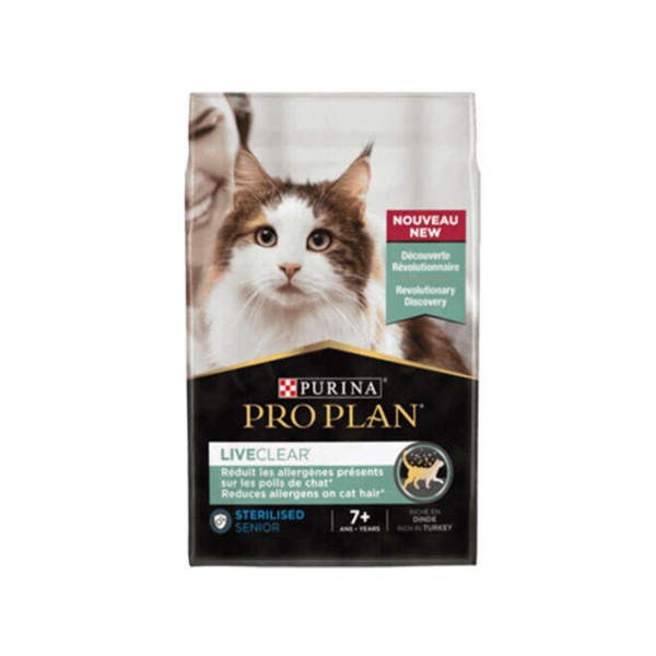 Pro plan Liveclear 7+ Hindili Kısırlaştırılmış Kedi Maması 1.4 kg