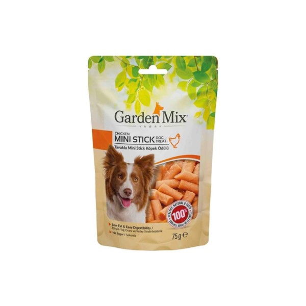 GARDEN MIX TAVUKLU MİNİ STİCK KÖPEK ÖDÜLÜ 75 GR