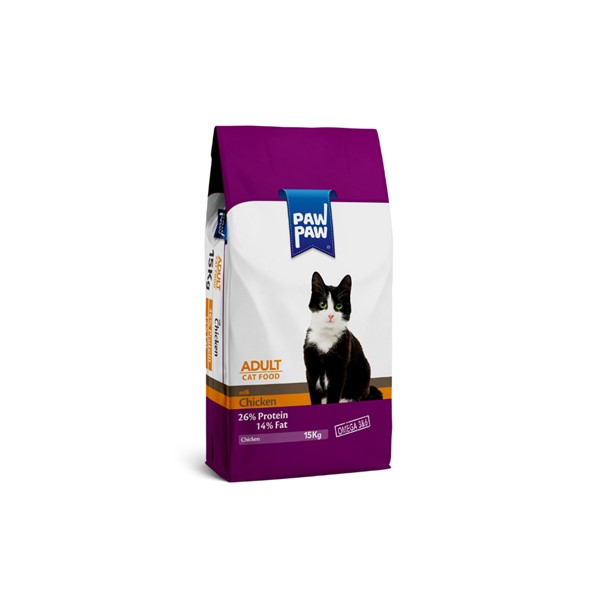 Paw Paw Adult Tavuklu Yetişkin Kedi Maması 15 Kg