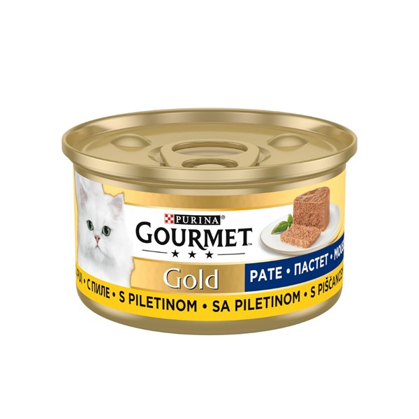 Gourmet Gold Kıyılmış Tavuklu Yaş Kedi Maması 85gr