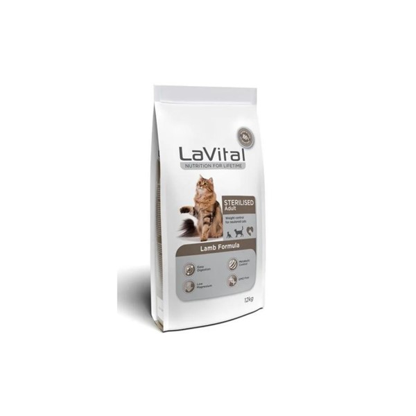 Lavital Sterilised Kuzu Etli Kısırlaştırılmış Kedi Maması 12 Kg