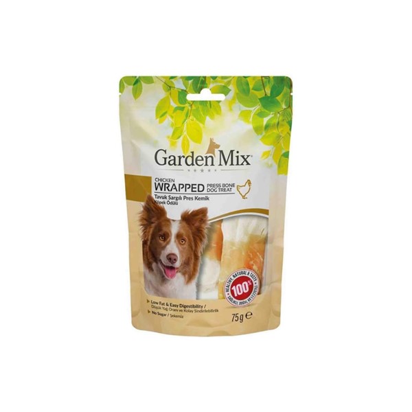 GARDEN MIX SARGILI PRES KEMİK KÖPEK ÖDÜLÜ 75 GR