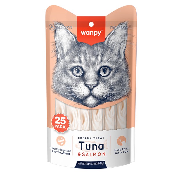 Wanpy Ton&Somon 25adet 14 gr Krema Kedi Ödülü