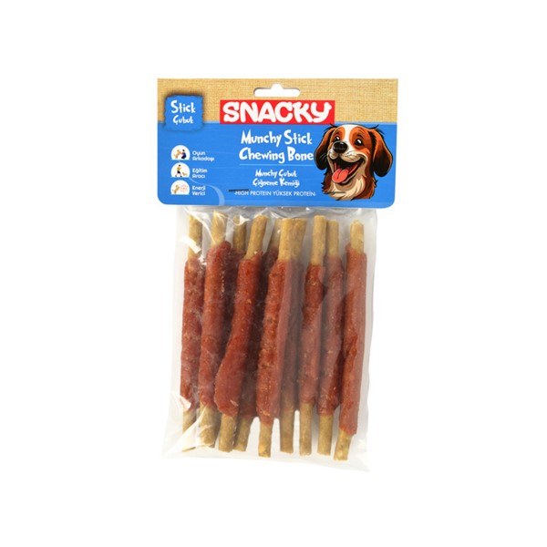 Snacky Munchy Ördek Sargılı Köpek Ödül 10'lu *13cm *120g X 6 PAKET