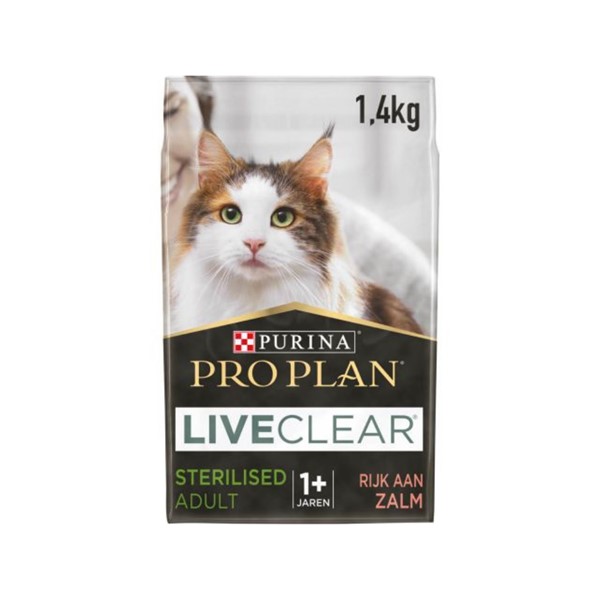 Pro plan Liveclear Somonlu Kısırlaştırılmış Kedi Maması 1.4 kg