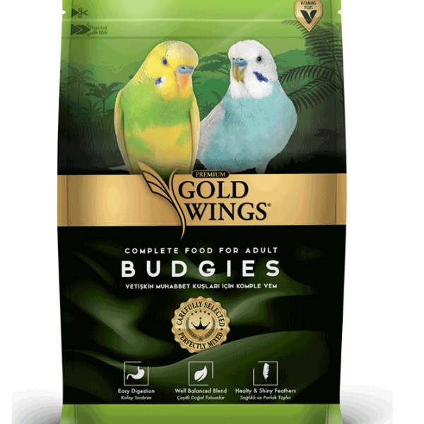 Gold Wings Premium Muhabbet Kuşu Yemi 1 Kg (Aynalı Salıncak Hediyeli)