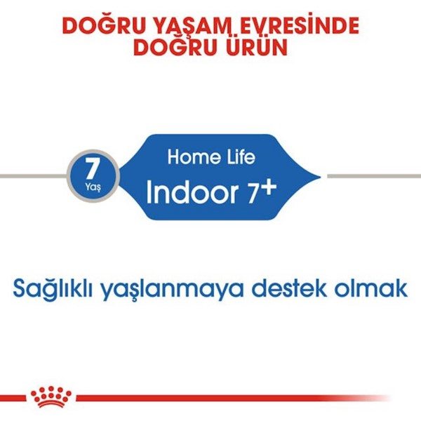 Royal Canin Indoor +7 Ev Kedileri İçin Yaşlı Kedi Maması 1,5kg