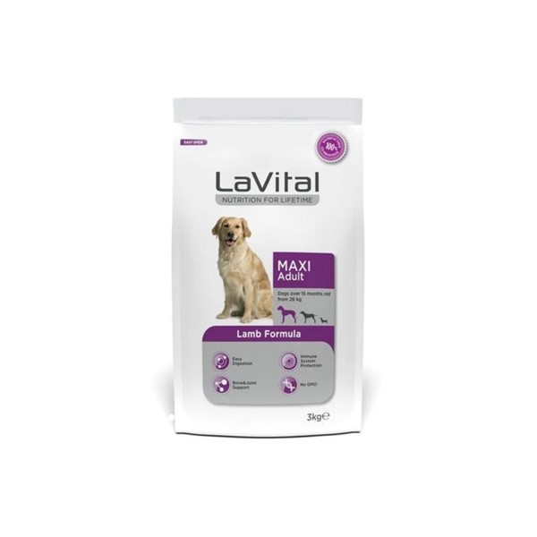 Lavital Büyük Irk Kuzu Etli Yetişkin Köpek Maması 3 Kg