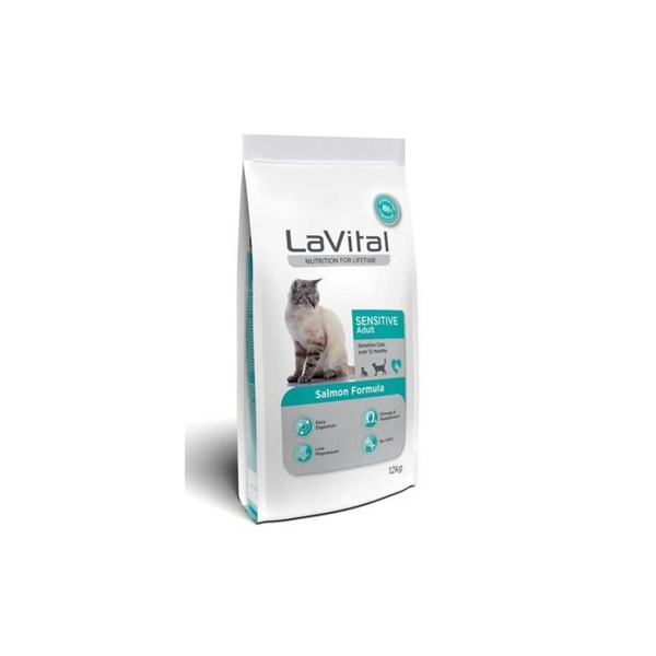 Lavital Sensitive Somonlu Yetişkin Kedi Maması 12 Kg