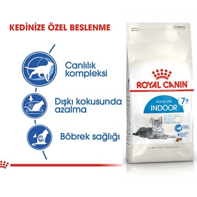 Royal Canin Indoor +7 Ev Kedileri İçin Yaşlı Kedi Maması 1,5kg