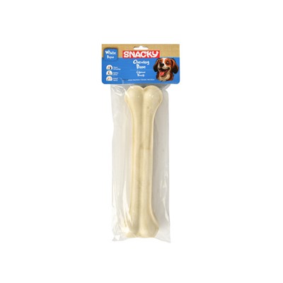 snacky beyaz köpek çiğneme kemiği 25cm *245g x 6 adet, 8682631205126,snacy,çiğneme kemiği,köpek ödül kemiği