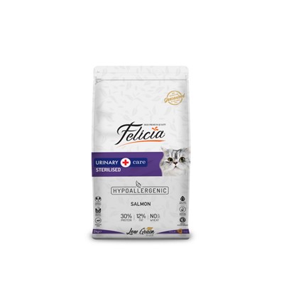 felicia sterilised somonlu az tahıllı hypoallergenic kedi maması 2 kg, 8681299601325,felicia,kuru kedi maması,kısırlaştırılmış kedi maması,yetişkin kedi maması