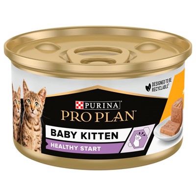 pro plan baby cat tavuklu konserve yaş kedi maması 85 g, proplan,baby kıtten,yavru kedi maması,yaş kedi maması,tavuklu yaş mama,yaş mama,mankypetshop,konserve mama