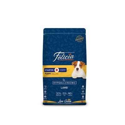 felicia yavru kuzulu small/mini az tahıllı hypoallergenic köpek maması  3 kg, 8681299601189