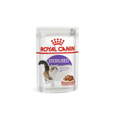 royal canin sterilised gravy kısır kedi pouch yaş mama 85gr, royal canin,mankypetshop,yaş mama,yetişkin kedi için yaş mama,kısırlaştırılmış kedi maması