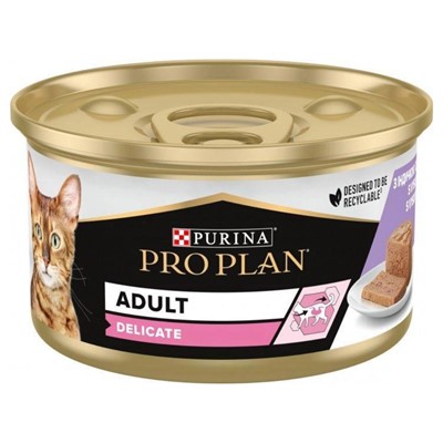 pro plan delicate hindili konserve yaş kedi maması 85gr, proplan,yaş kedi maması,hindili kedi maması,delicate kedi maması,yetişkin kedi maması,mankypetshop