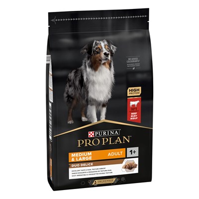 Pro Plan Duo Delice Sığır Etli Orta ve Büyük Irk Yetişkin Köpek Maması  2.5 Kg