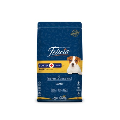 felicia yavru kuzulu small/mini az tahıllı hypoallergenic köpek maması  6 kg, 8681299606634,mini ve küçük ırklar için yavru köpek maması,kuzulu köpek maması,yavru köpek maması,felicia