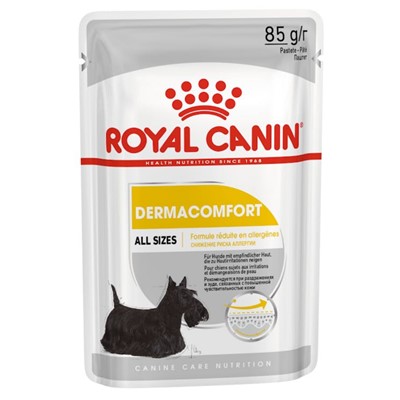 royal canin dermacomfort loaf yetişkin köpek maması 85 gr, royal canin,dermacomfort,yetişkin köpek maması,yaş mama,loaf mama,mankypetshop