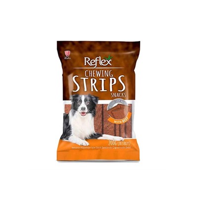 reflex chewing strips biftekli köpek ödülü 200gr, 8698995012836,reflex chewing strips biftekli köpek ödülü 200gr