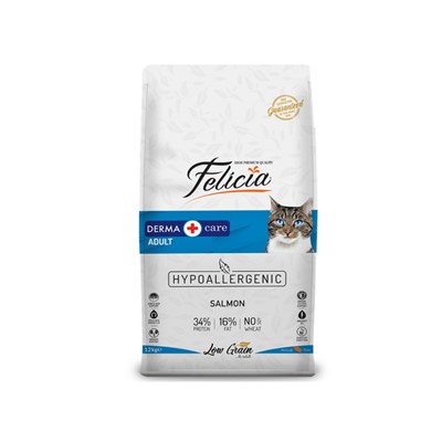 felicia yetişkin somonlu az tahıllı hypoallergenic kedi maması 12 kg, 8681299601318,felicia,kuru kedi maması,somonlu yetişkin kedi maması,yetişkin kedi maması