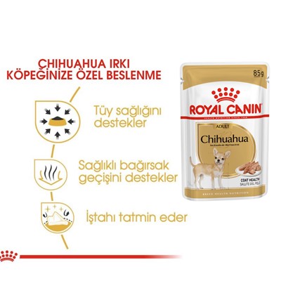 Royal Canin Adult Chihuahua Yetişkin Köpek Pouch Konserve 85 Gr