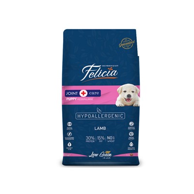 felicia yavru kuzulu m/large az tahıllı breed hypoallergenic köpek maması  15 kg, 8681299601219,felicia,kuru köpek maması,kuzulu yavru köpek maması,orta ve büyük ırk yavru köpek maması