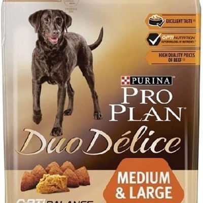 Pro Plan Duo Delice Sığır Etli Orta ve Büyük Irk Yetişkin Köpek Maması  2.5 Kg