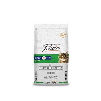 felicia yetişkin tavuklu az tahıllı hypoallergenic kedi maması  2 kg, 8681299601288