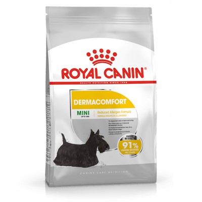 royal canin ccn mini dermacomfort köpek maması, 3 kg, royal canin,ccn mini dermacomfort,mini ırk yetişkin köpek maması,kuru mama,yetişkin köpek maması,mankypetshop