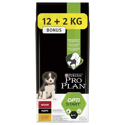 pro plan medium puppy tavuklu köpek maması 12 kg +2 kg hediye, proplan,puppy,yavru köpek maması,tavuklu köpek maması,medium puppy,mankypetshop