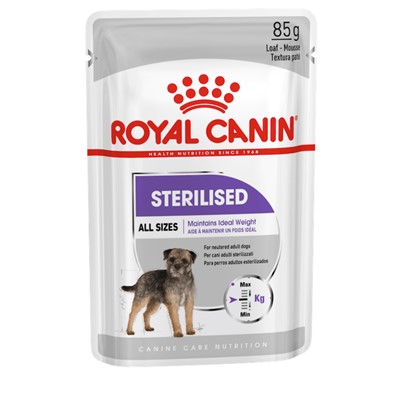 royal canin sterilised loaf kısırlaştırılmış köpek maması 85 gr, royal canin,kısırlaştırılmış köpek maması,yetişkin köpek maması,yaş mama,mankypetshop